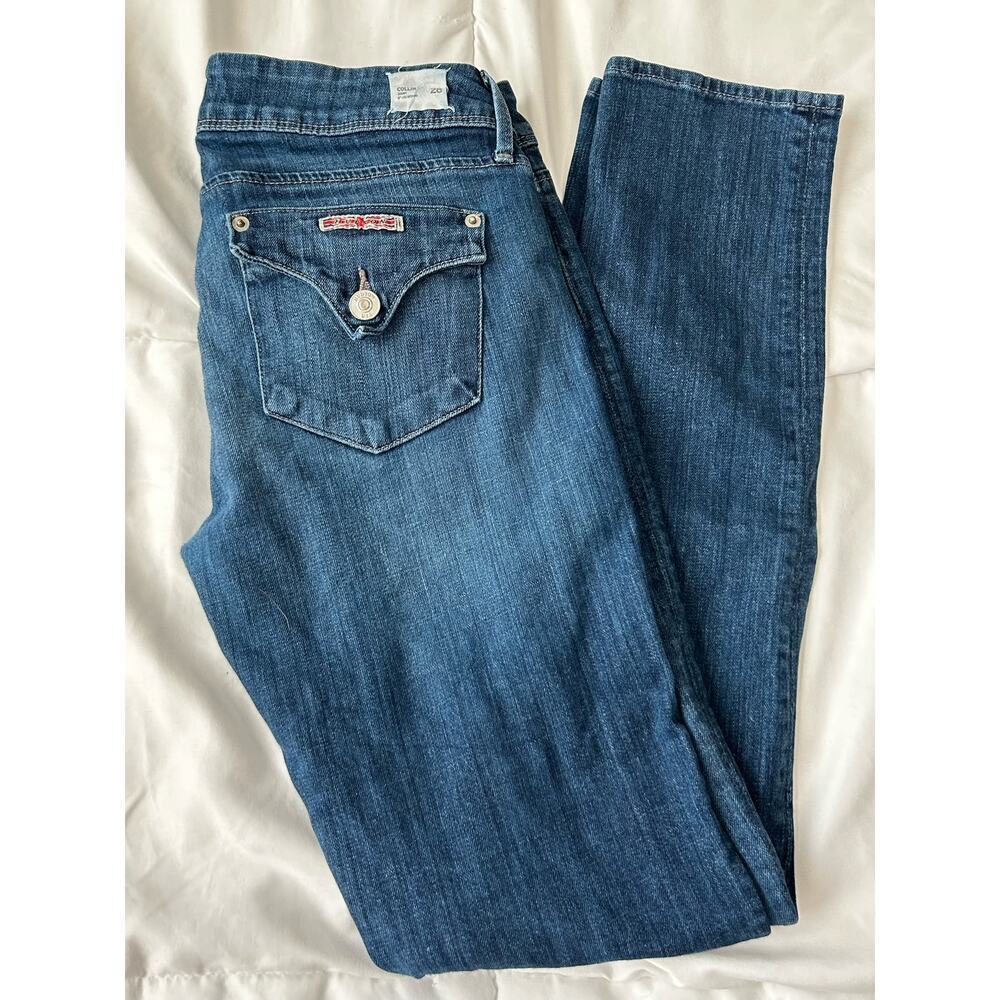 Hudson Collin Flap Pocket Skinny Jeans Blue Dark Wash Women’s 28 made in USA